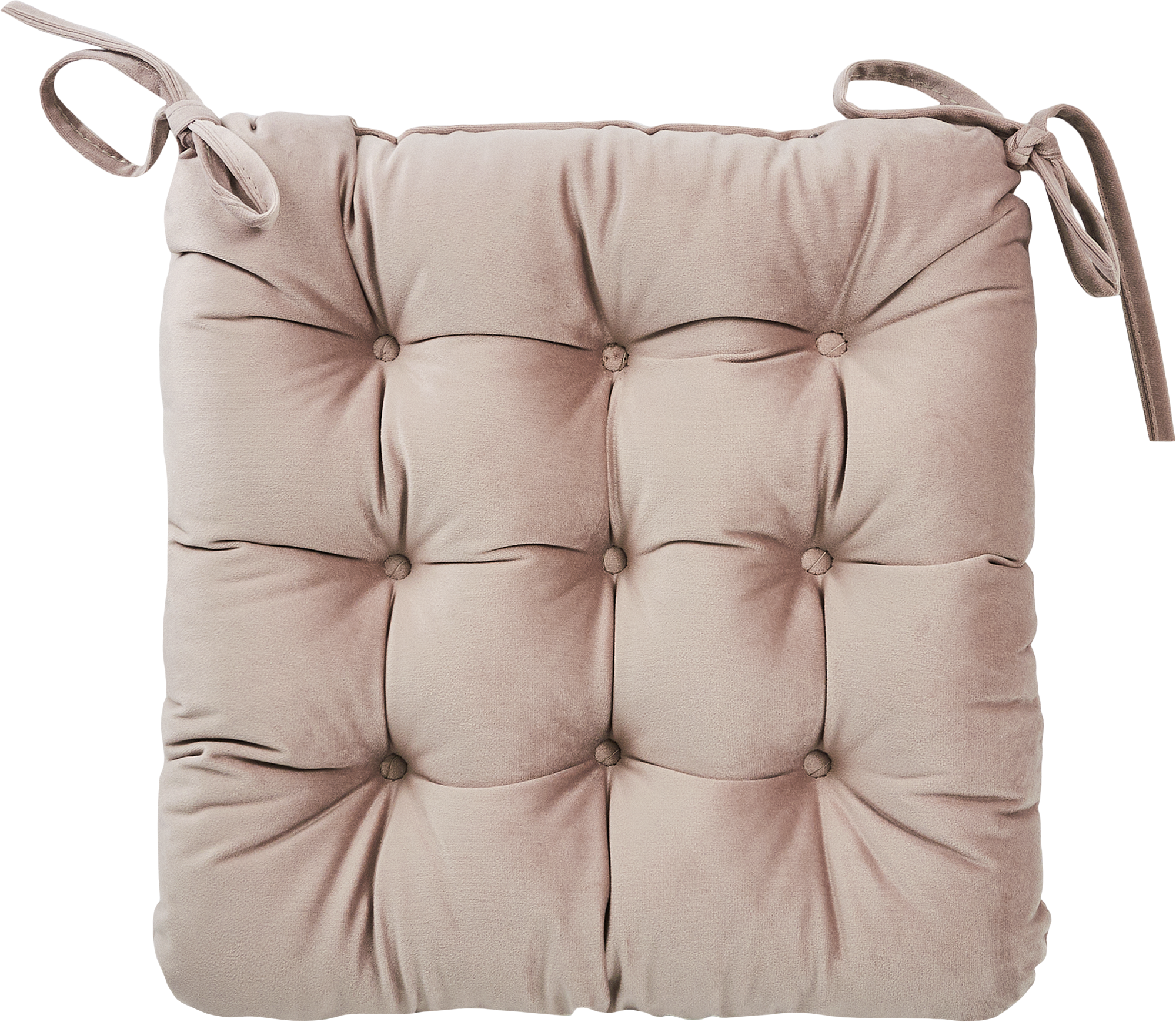 фото Подушка на сиденье Linen Way «Fossil 4» 40x36 см цвет серо-розовый
