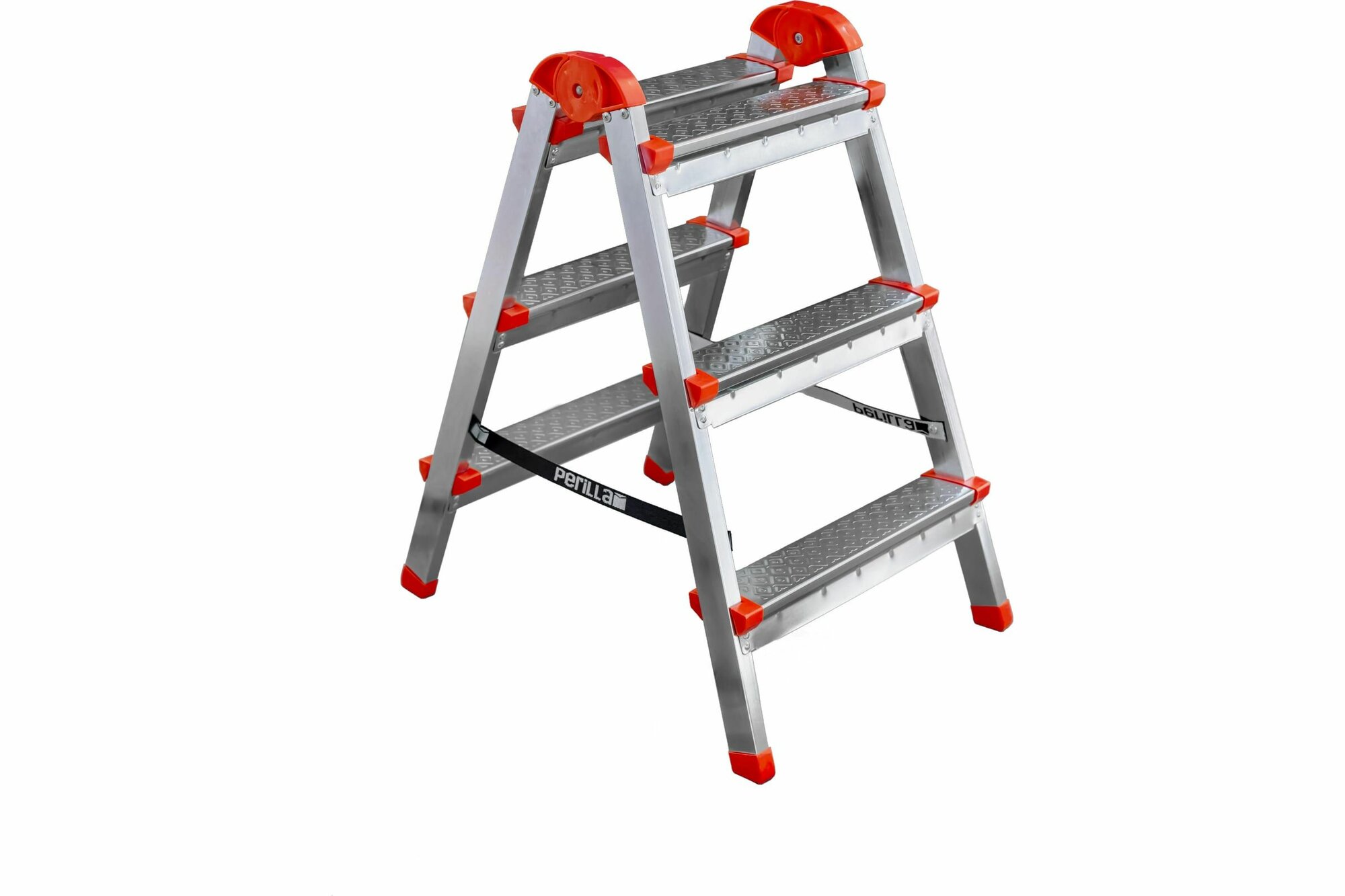 фото Стремянка стальная Perilla ярус двухсторонняя 3-х ступенчатая (122403)