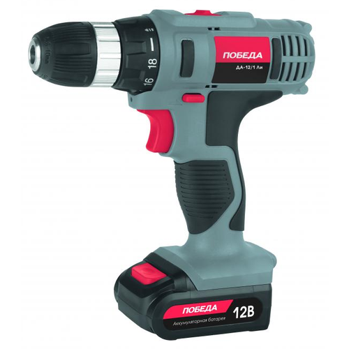 Дрель-шуруповерт аккумуляторная Победа ДА-121 Ли 180 20 1648 3030₽