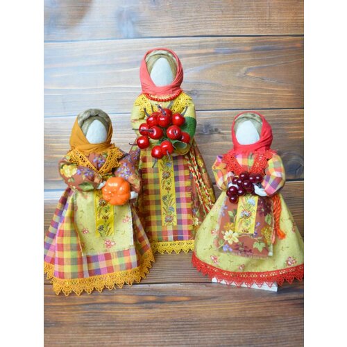 Народная композиция кукол оберег Осенины