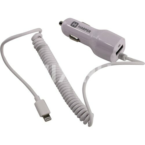Автомобильное зарядное устройство USB Harper CCH-3115 White
