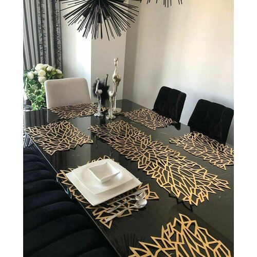 Сервировочный набор из экокожи Геометрия 4299₽