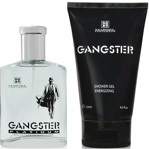 Marsel Parfumeur Gangster Platinum набор туалетная вода + гель для душа 100 + 125 мл для мужчин