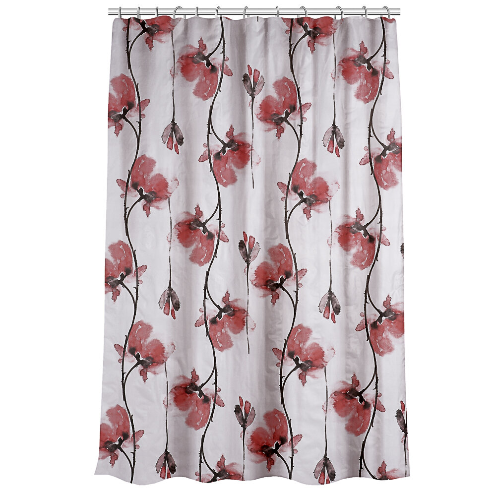 фото VETTA Шторка для ванной, пева, 180х180см, Цветы, 034
