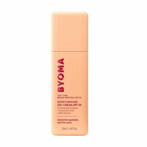 Byoma Moisturizer Gel Cream SPF 30 солнцезащитный увлажняющий крем 50 мл 4940₽
