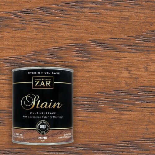 Масло по дереву ZAR Interior Oil Base Stain 946 мл MINK Морилка Норка.