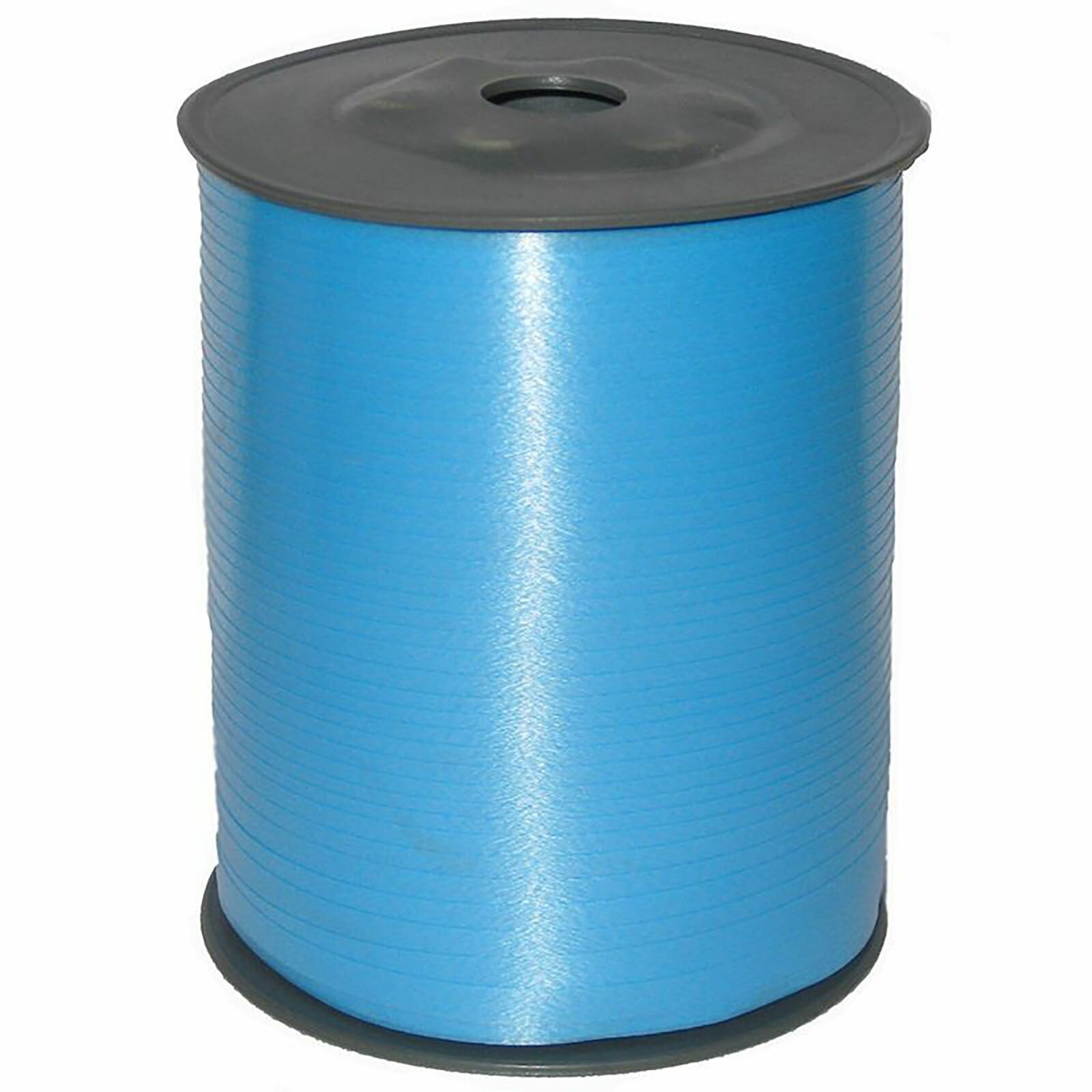 Лента для шаров и подарков / Голубая / 0,5 см * 500 м / гидропласт