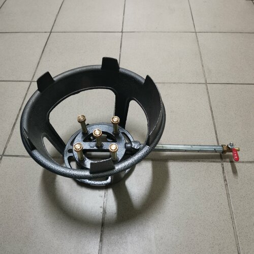 Газовая горелка 14 кВт для казана и wok 32 5 сопел 4650₽