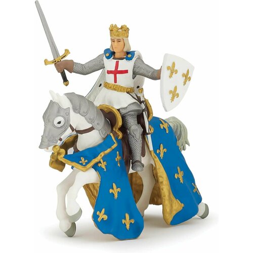 Papo Коллекционная фигурка серия Рыцари Сэнт Луис и его конь 39841 2598₽