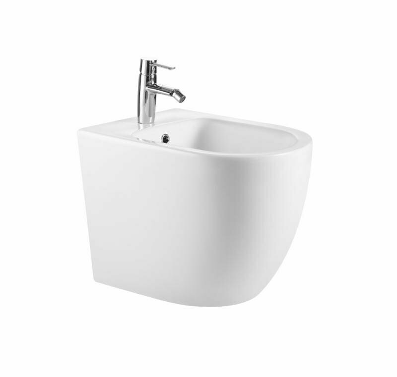 фото Iberica Blanca BILBAO BIDE Биде напольное белое с отверстием под смеситель, IBERICA BLANCA