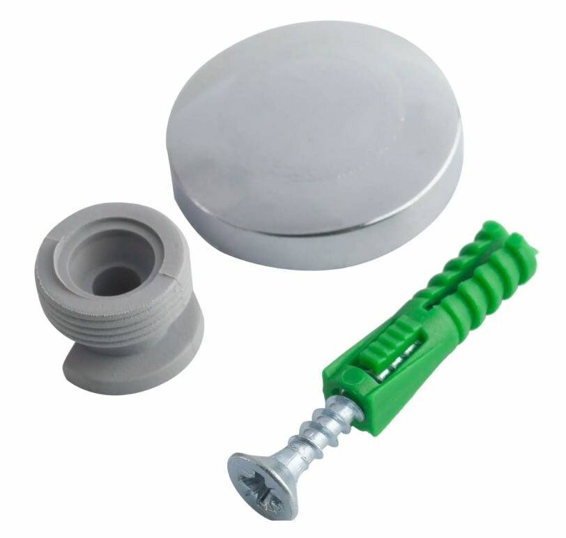 Зеркалодержатель мебельный 28 мм ПВХ цвет хром 4 шт.