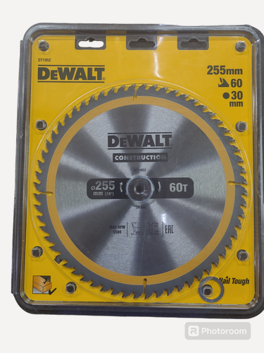Изображение товара Диск пильный для строительства Dewalt Construction, 255 x 30 мм, 60 зубьев