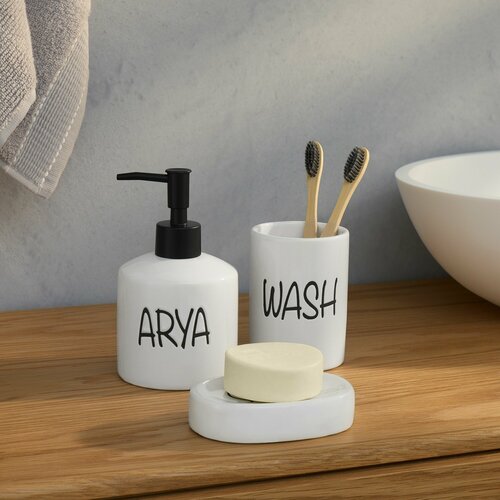 Набор аксессуаров для ванной комнаты Ada 3 шт Белый 539₽