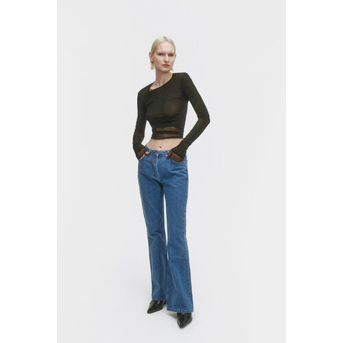 фото Джинсы клеш at ease bootcut, размер l, голубой