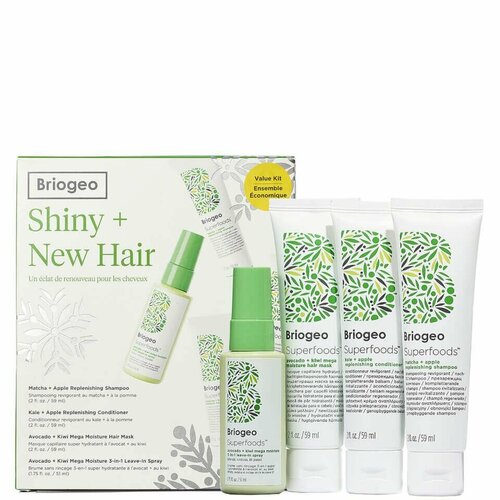 Набор увлажняющей косметики для волос BRIOGEO Shiny+New Hair