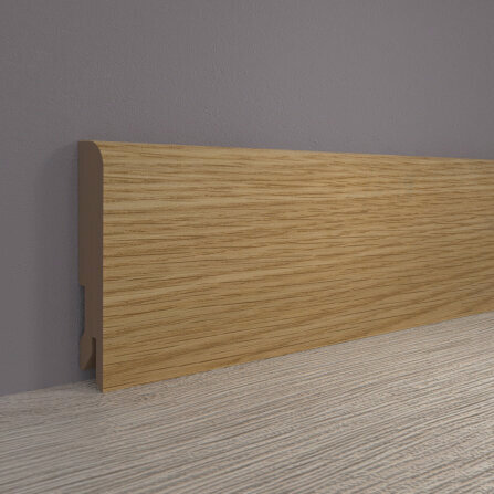 Изображение товара Плинтус МДФ напольный Лука ПЛ 80МДФ, 16х80 мм, длина 2,7 м, дуб солнечный 4019