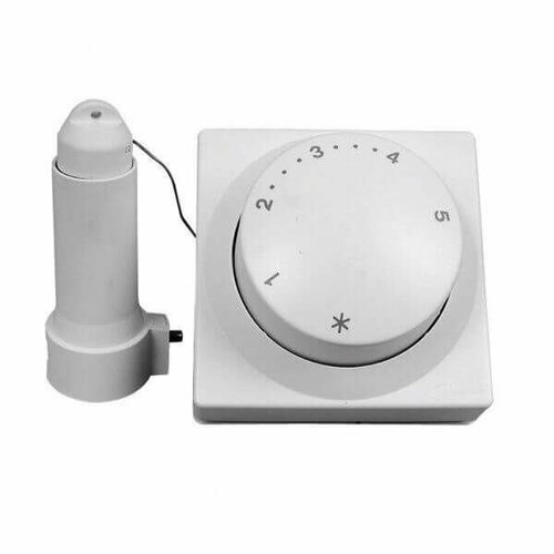 Термостат Danfoss RA 5068 1-5 t8-28C (013G5068) с дистанционной настройкой 8 м - термоголовки радиатора. белый