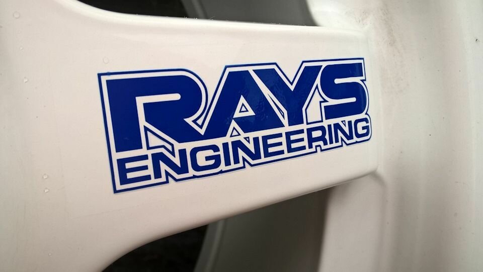 Наклейка на диски RAYS Volk Racing TE37 (синий) 4 шт. — фото 1