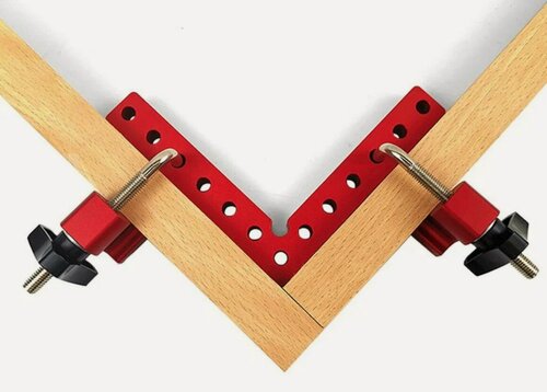 Изображение товара Прямоугольный зажим столярный 140 мм, 2 шт. Металл