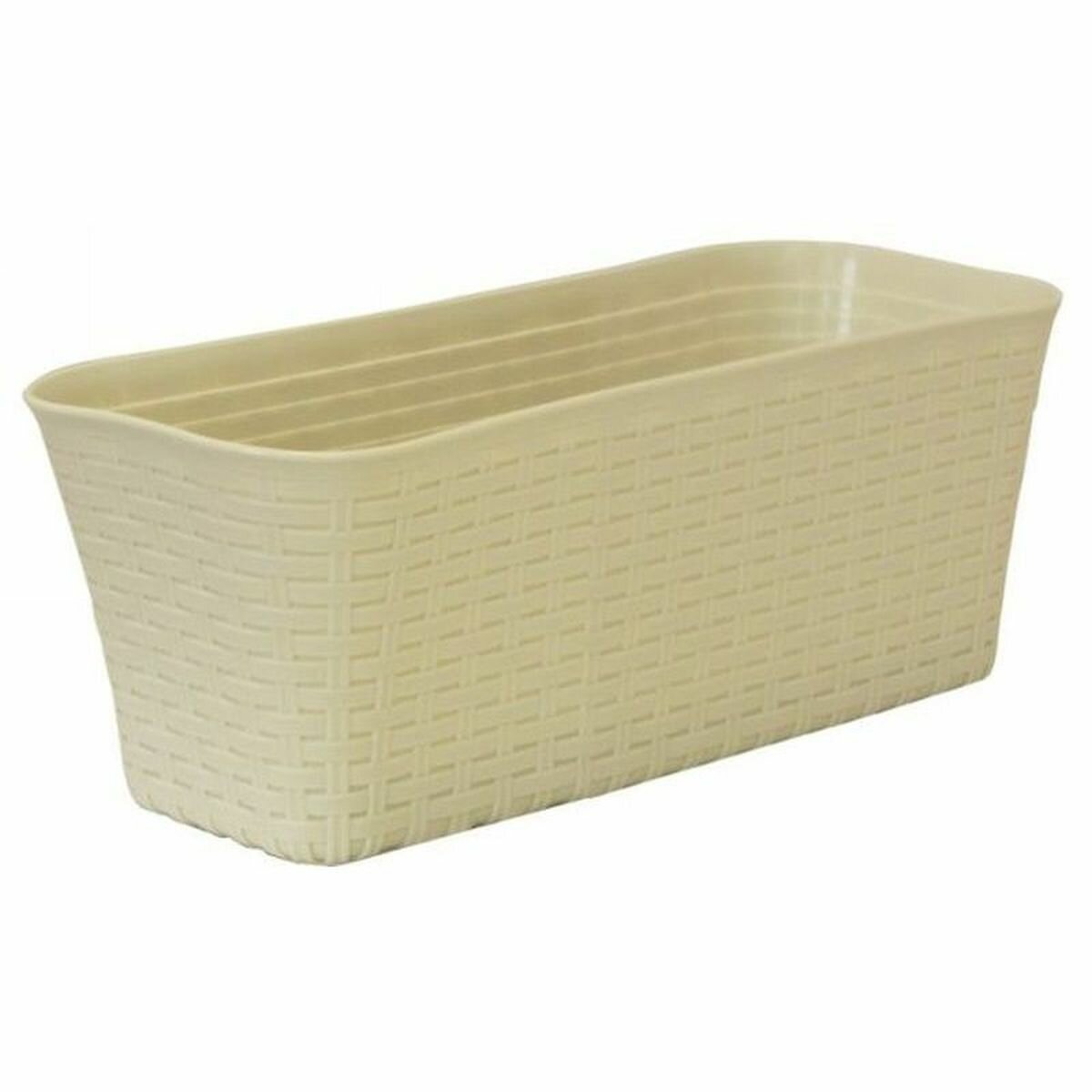 Балконный ящик ротанг 400, Белый ротанг М 3225