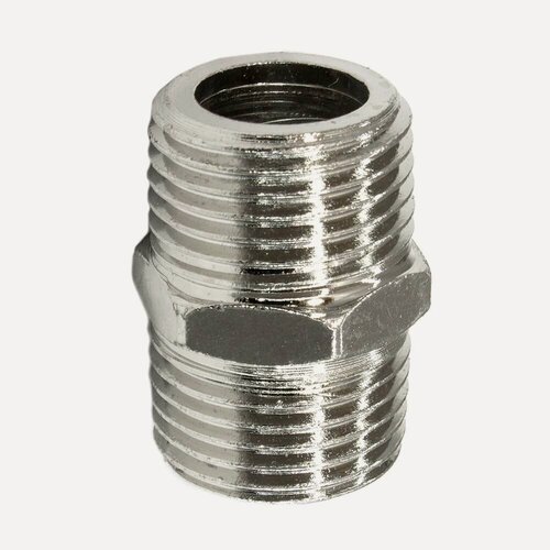 Изображение товара Резьбовой переходник футорка F-1/2M-1/2M - Универсальный для жидкости и воздуха, Арт. 4553