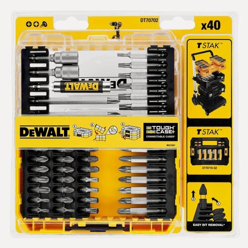 Изображение товара Набор бит и насадок DeWalt DT70702, 40 шт.