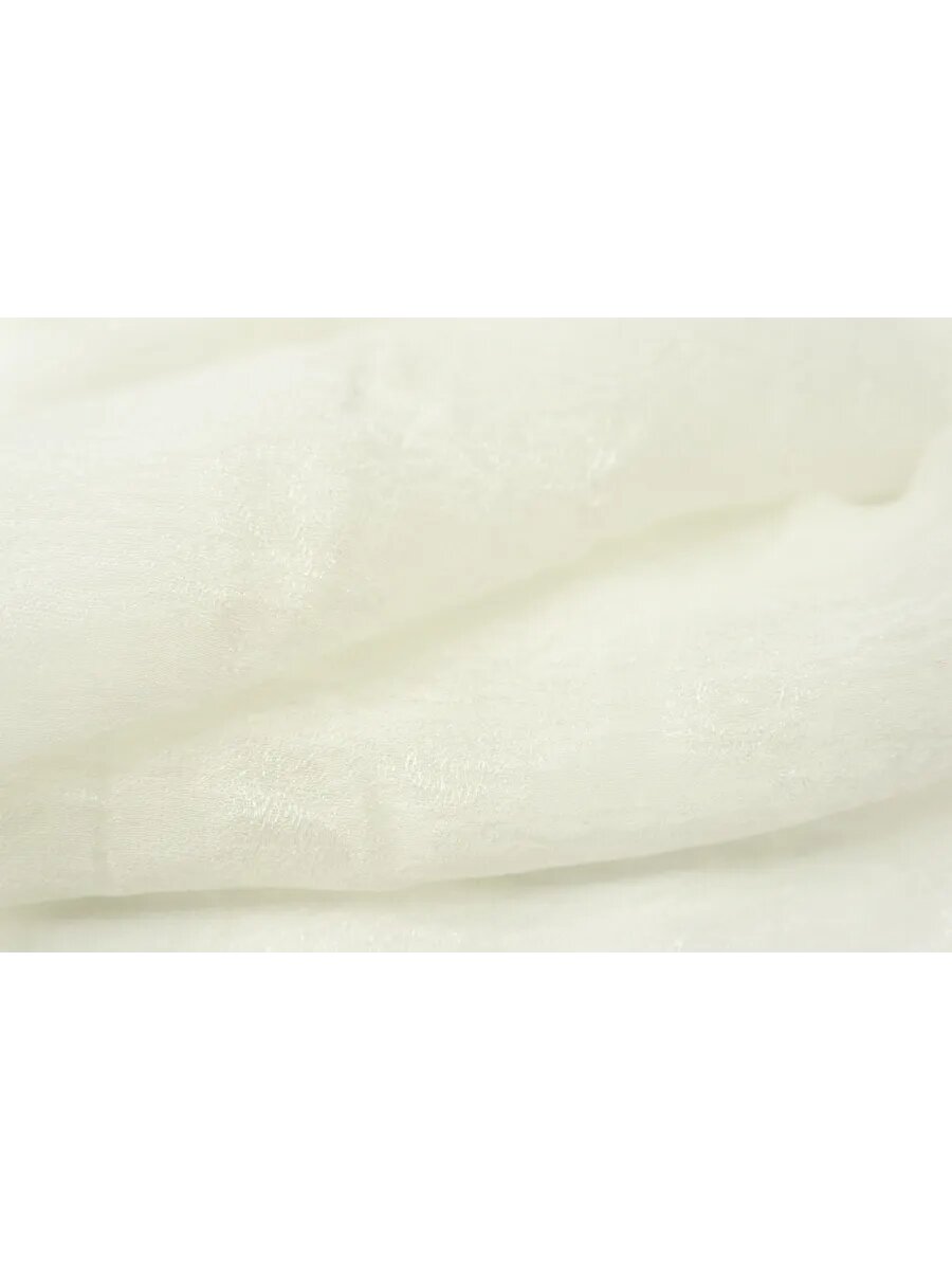 Ткань Жоржет белый жаккардовый с блеском