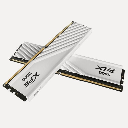 Изображение товара Модуль памяти 32GB DDR5 6400 DIMM XPG Lancer Blade White AX5U6400C3216G-DTLABWH kit 16*2, 1.4V, CL32-39-39