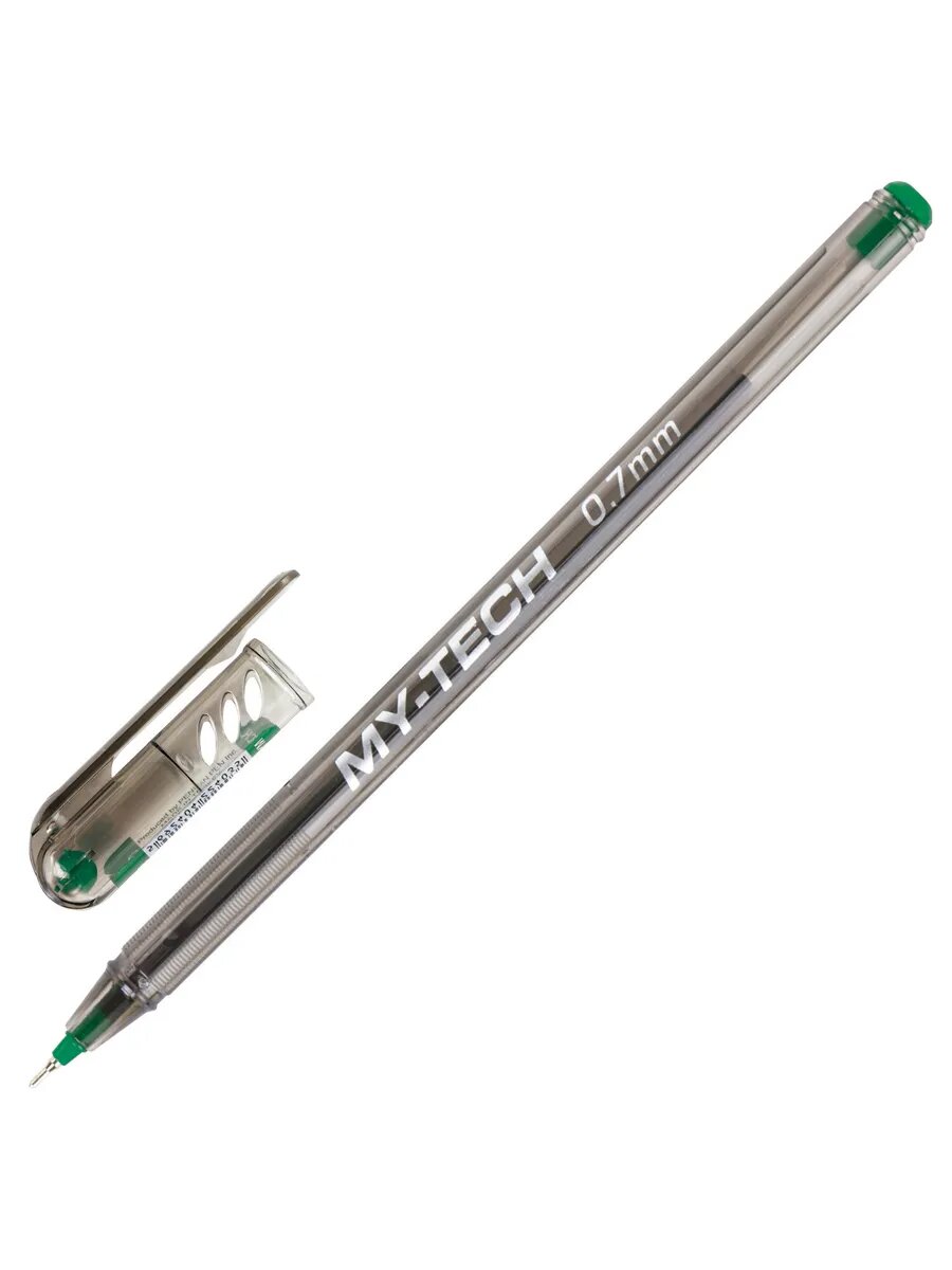 Ручка шариковая масляная PENSAN "My-Tech", зеленая, 25шт