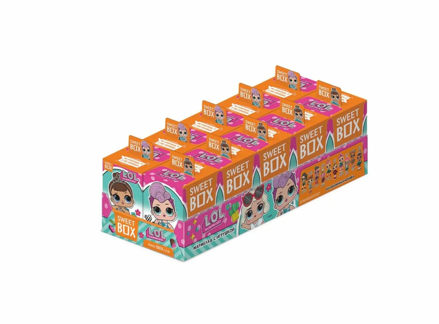 Свитбокс Sweet box Lol 3. Мармелад с игрушкой в коробочке, 10шт. по 10г.