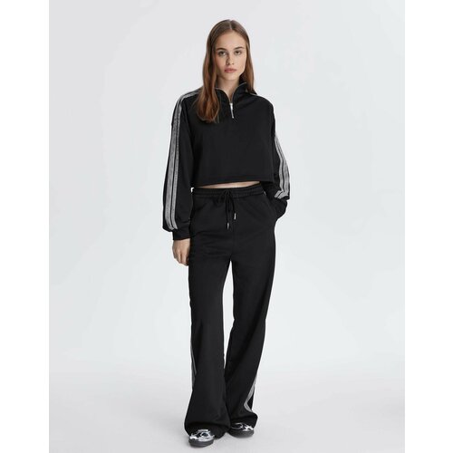 фото Брюки спортивные gloria jeans, размер s/170 (40-42), черный
