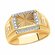 Печатка Diamant online, красное золото, 585 проба, фианит