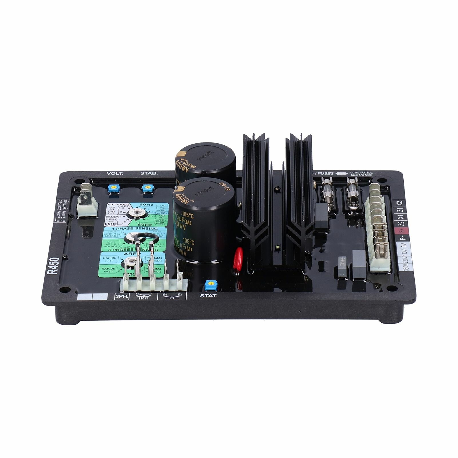 Плата автоматического регулятора напряжения AVR R450 для генератора 40 150VAC