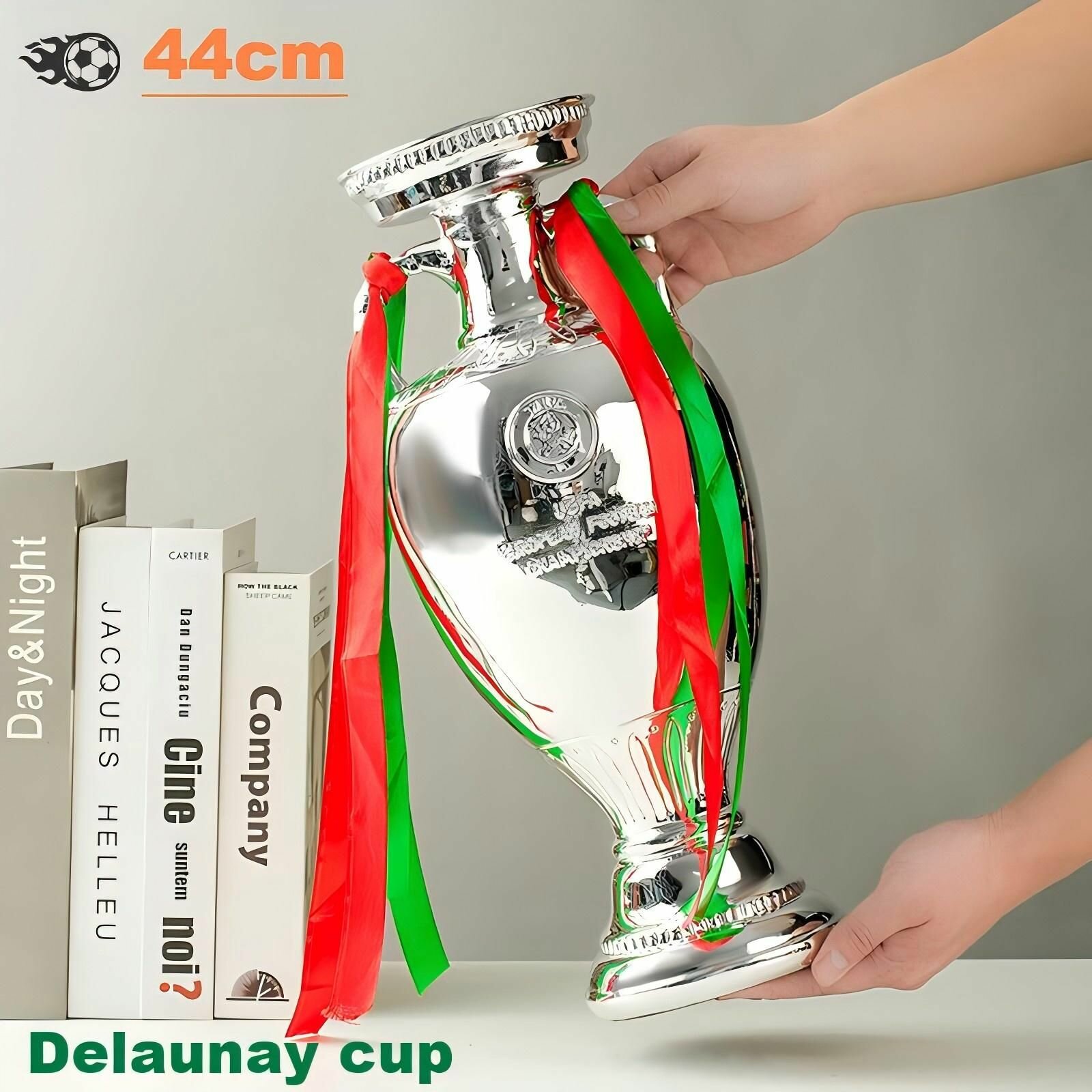 44cm/Кубок европейских чемпионов/футбольный трофей 2025 года, изготовлен вручную из смолы