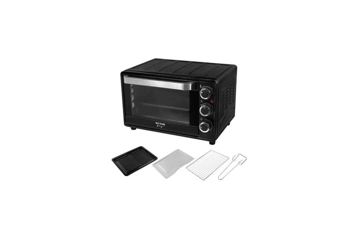 STINGRAY ST-EO128A черный жемчуг духовой шкаф (Мини-печь) 28Л, конвекция 43246