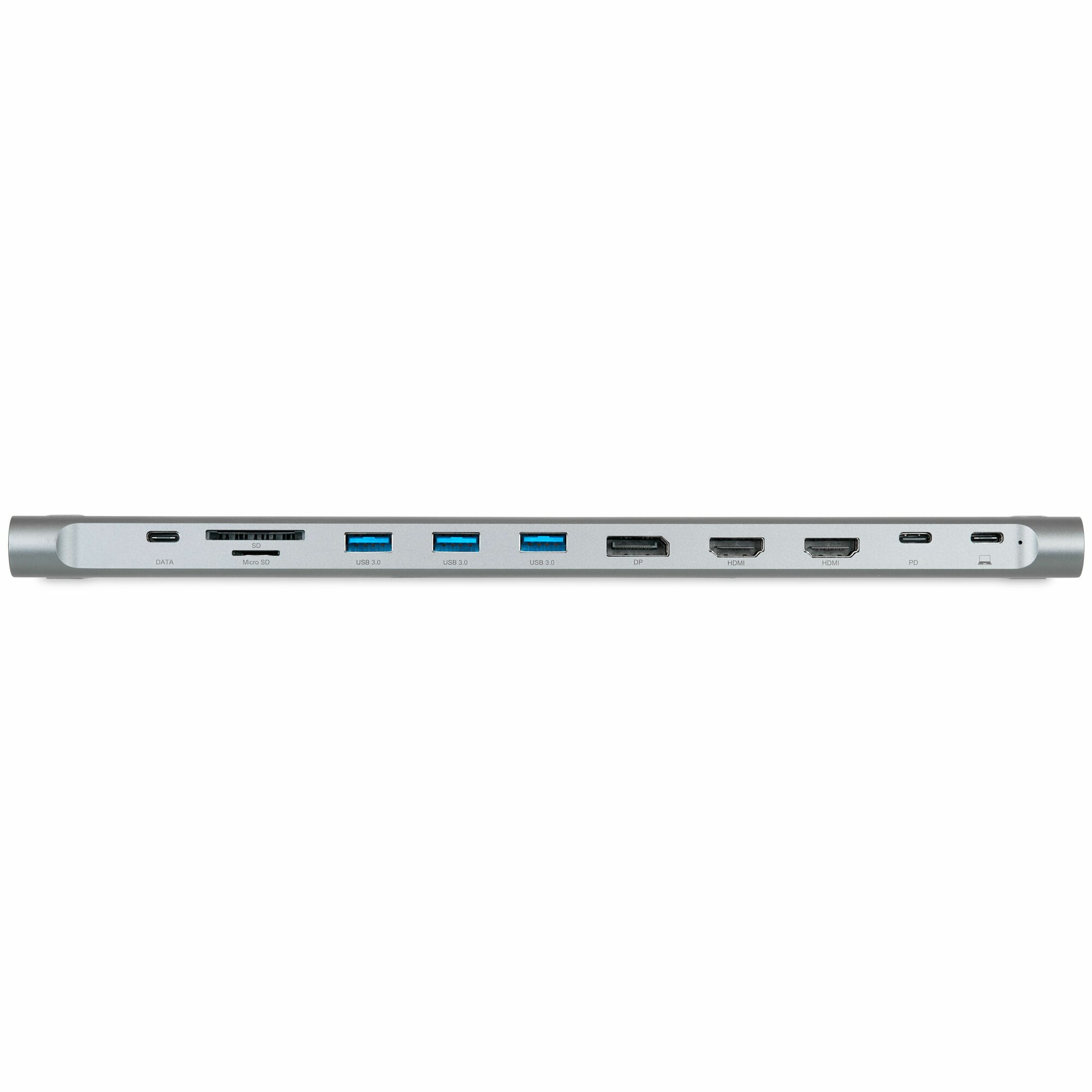 Док-станция для ноутбука NERPA NRP046 12 в 1, USB Type-C, SD/microSD, DP, HDMI, серая