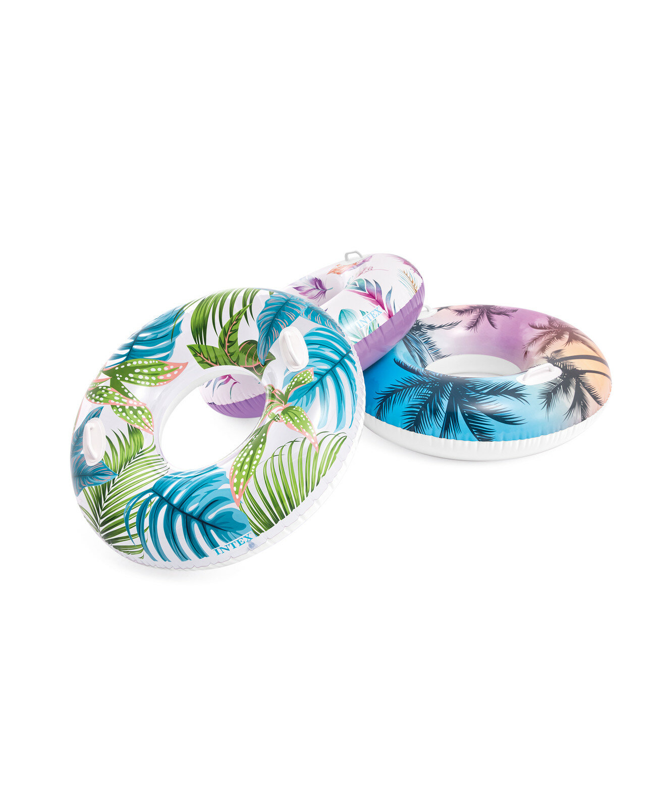 Надувной круг с ручками Перо 97 см Intex 58263 — фото 1