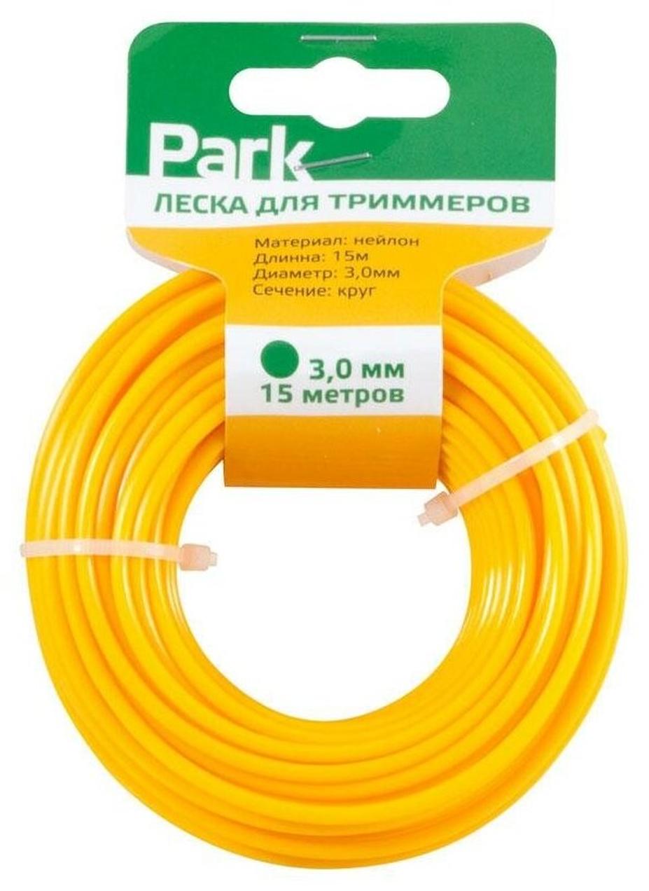 Леска для триммера Park  диаметр 3 0 мм  длина 15 м