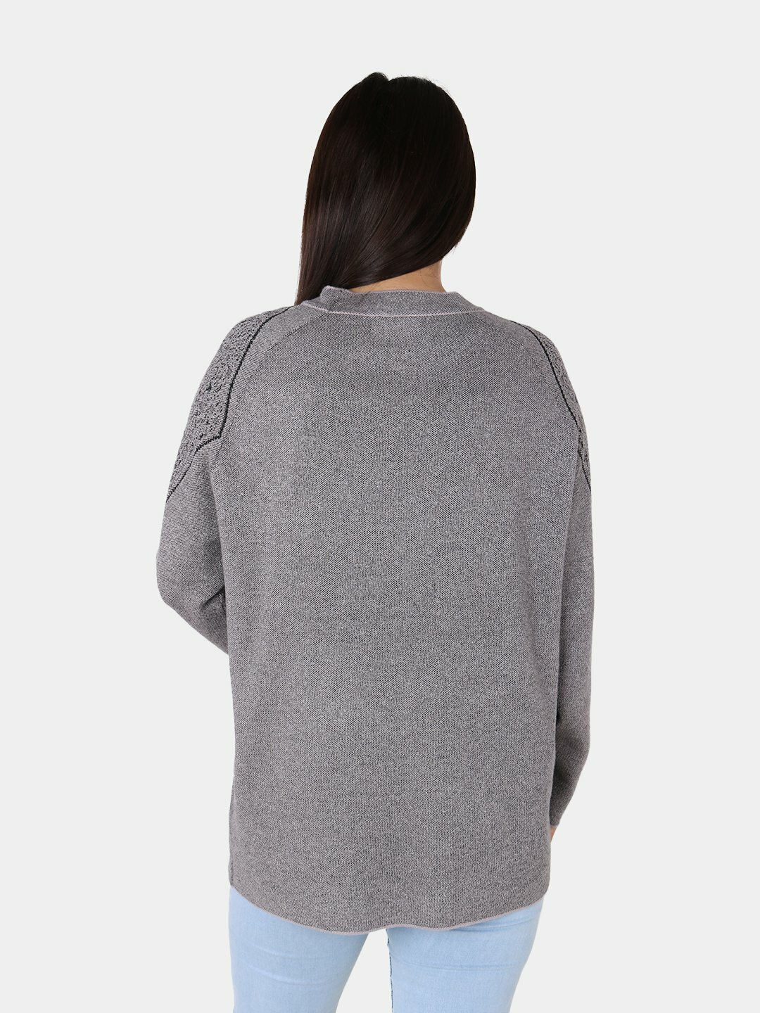 Свитер размер One Size, , бежевый меланж — фото 1