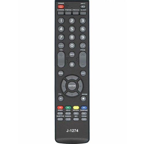 Пульт Huayu J-1274 BLACK для телевизоров Supra / DNS / FUSION / Thomson / Orion / Telefunken / Saturn