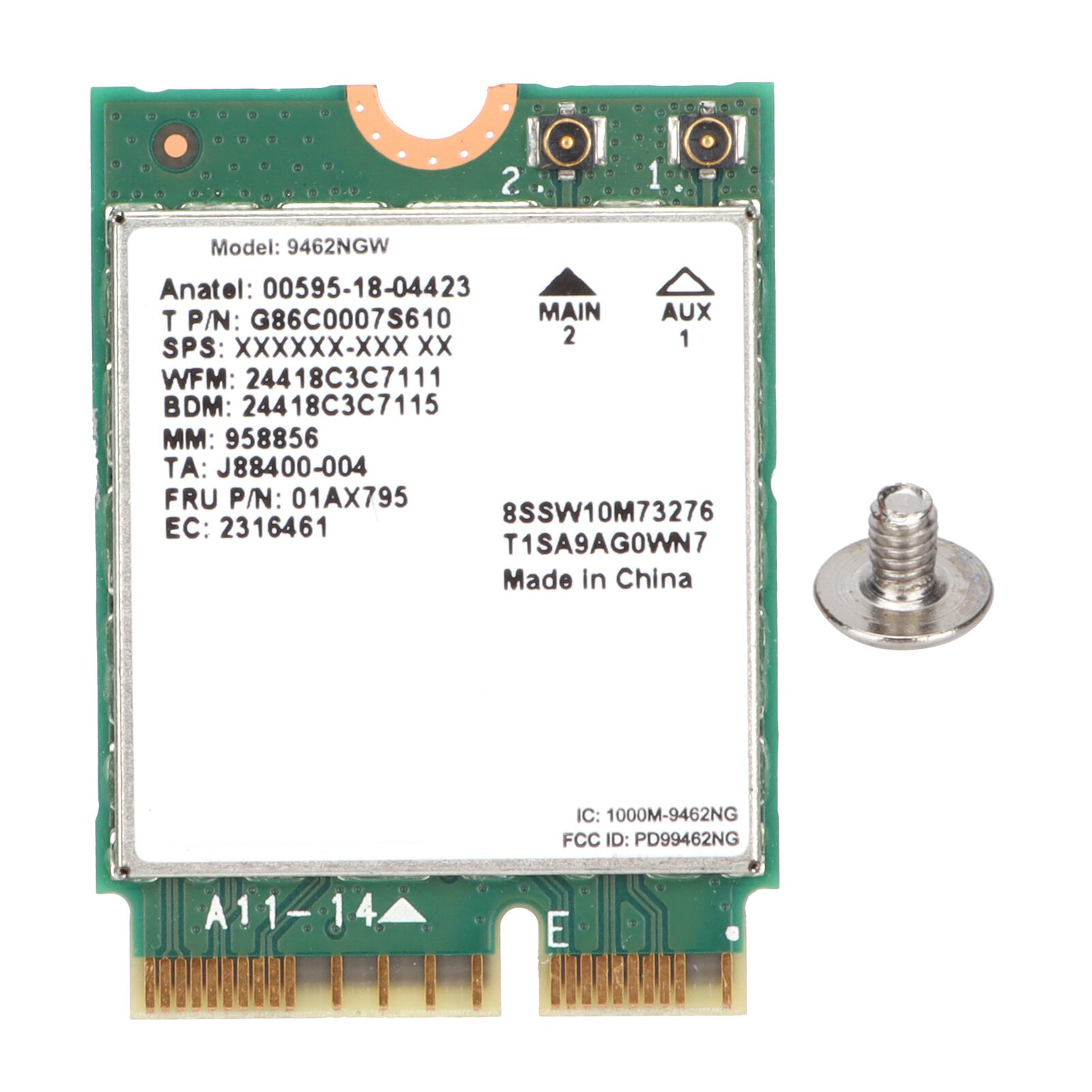 WiFi Card 2.4/5G DualBand M.2/NGFF Interface High Speed Wireless NetCard for Linux/Google Chrome OS/Windows 10