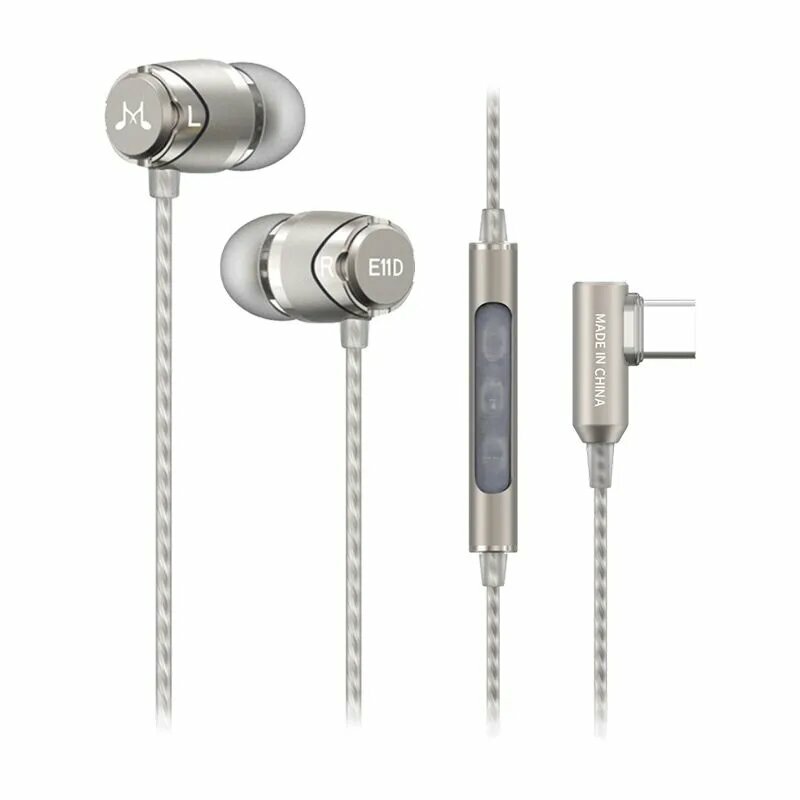 SoundMAGIC Наушники проводные с микрофоном, USB Type-C, серый металлик