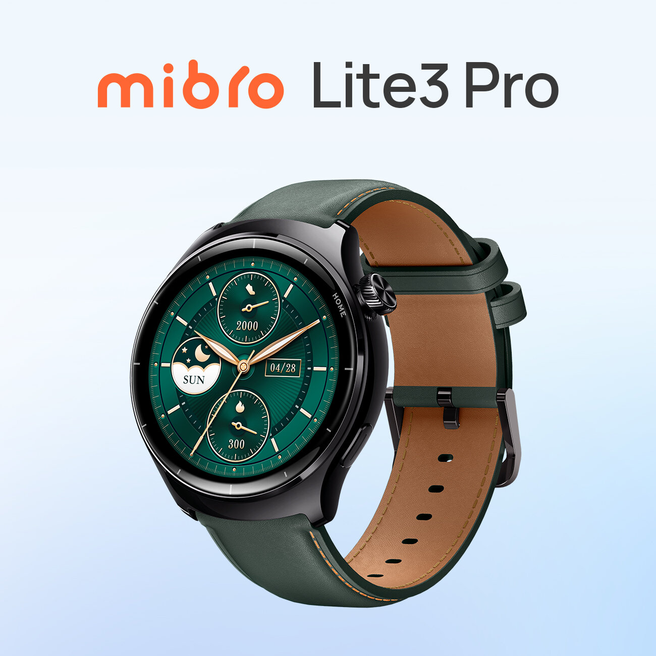 Смарт-часы Mibro Lite 3 Pro, черно-зеленый (XPAW019)