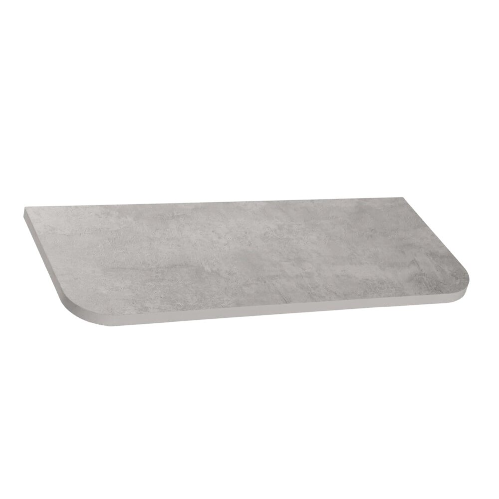 Деталь мебельная elemento закругленная 600x250x16 мм цемент светлый