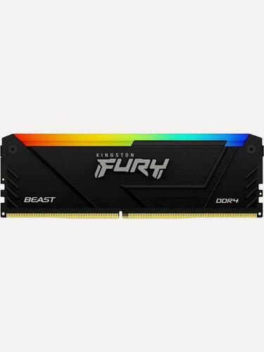 Изображение товара Оперативная память KINGSTON FURY Beast RGB DIMM DDR4 8GB 3200 MT/s (KF432C16BB2A/8WP)