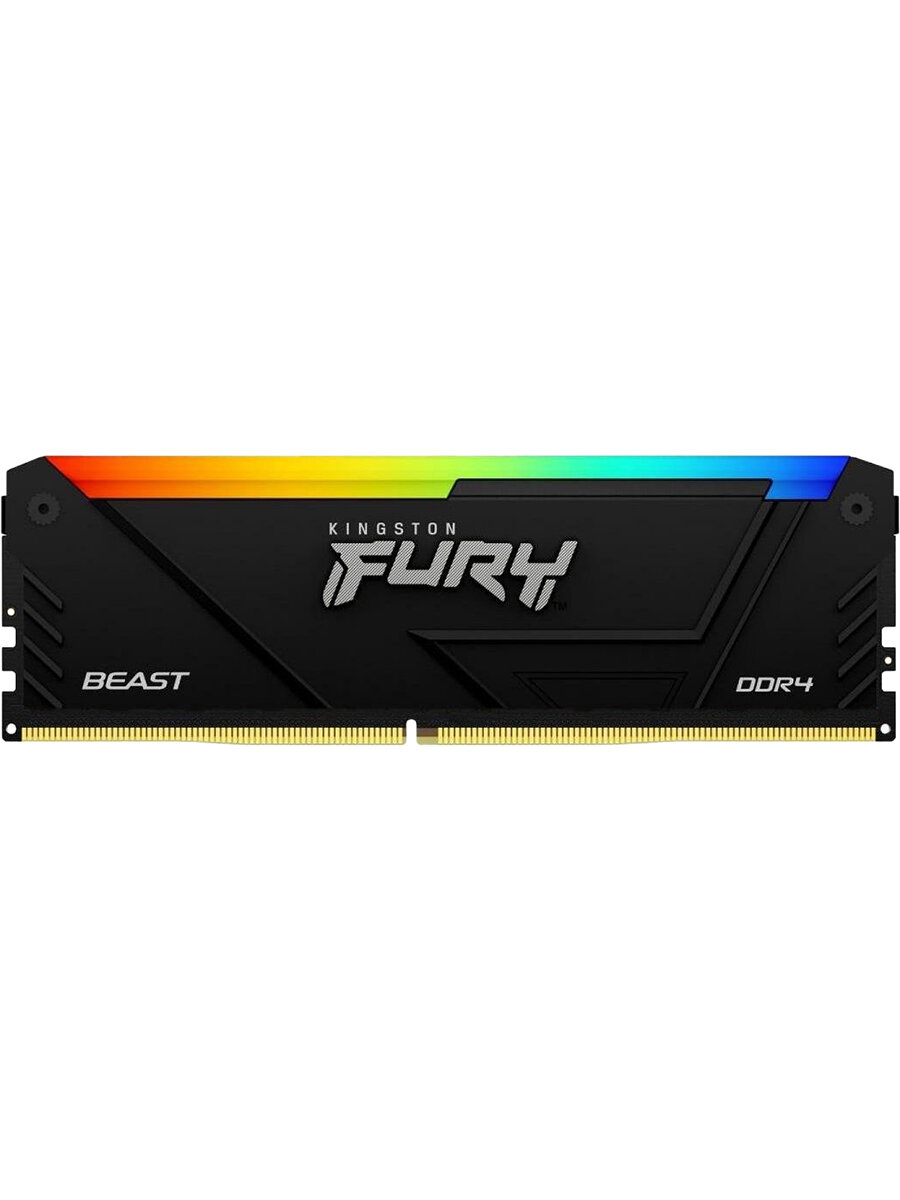 Оперативная память KINGSTON FURY Beast RGB DIMM DDR4 8GB 3200 MT/s (KF432C16BB2A/8WP)