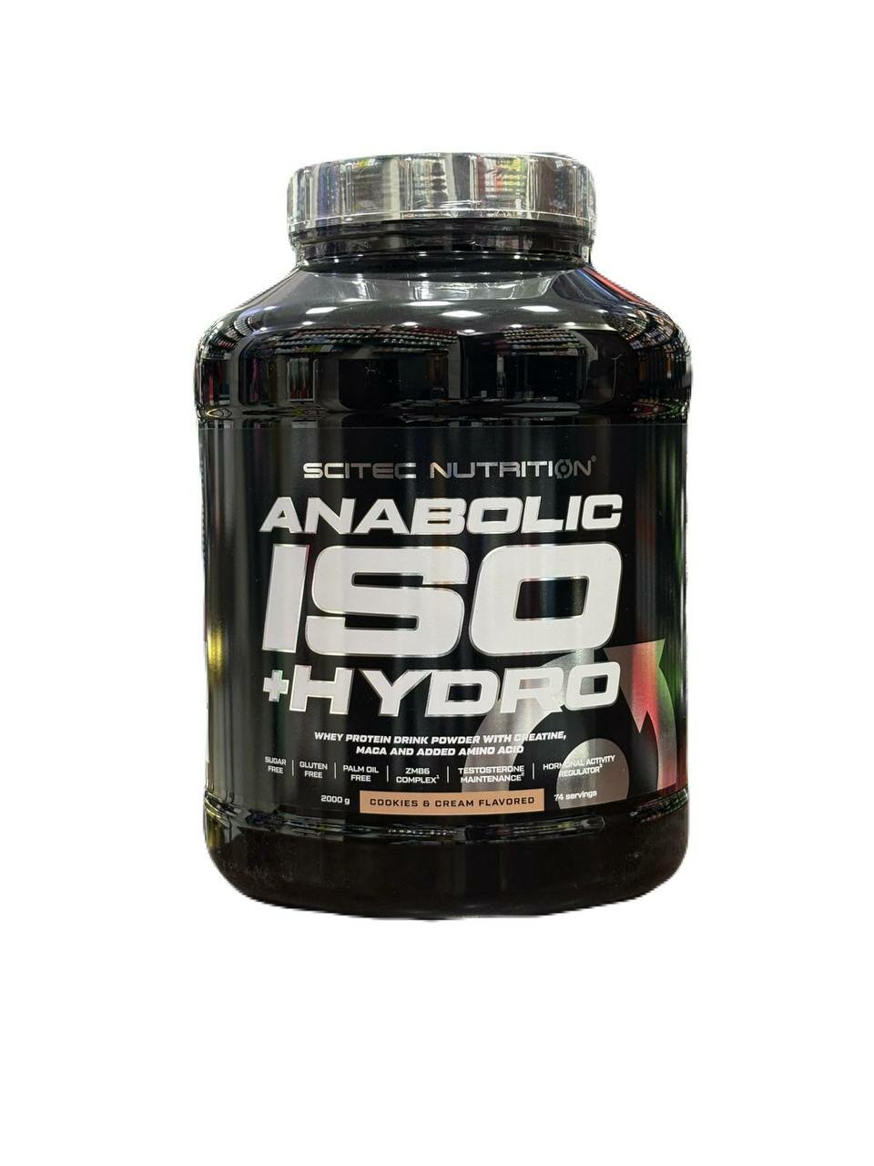 Протеин Scitec Nutrition "Anabolic Iso+Hydro", сывороточный изолят, печенье-крем, 2кг