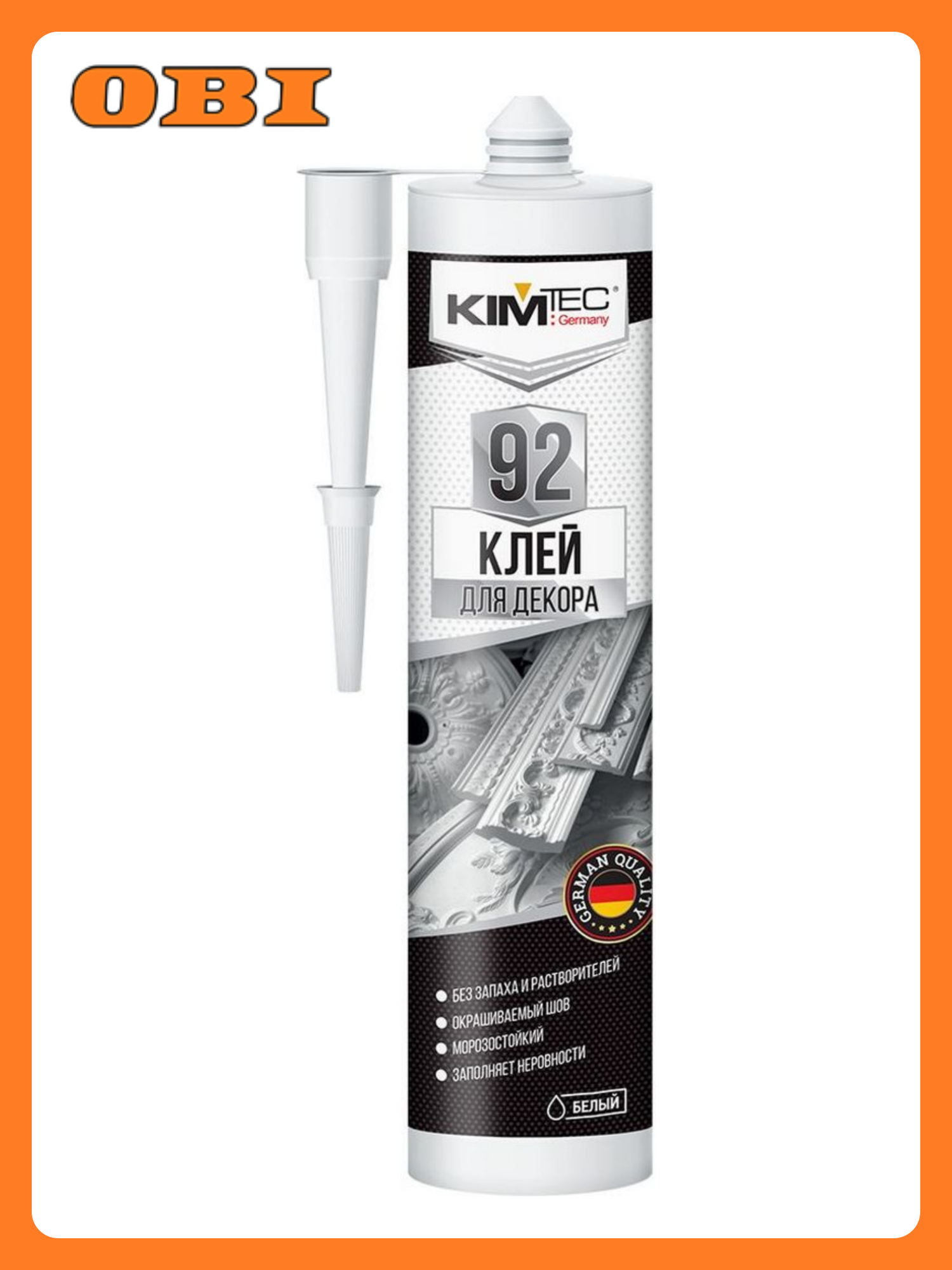 Монтажный клей KIM TEC 92 панели молдинги плитка бежевый 280 мл
