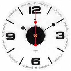 Часы настенные "Стиль 1" прозрачные, открытая стрелка, d-30 см