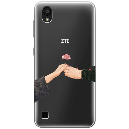 Силиконовый чехол с принтом Hands для ZTE Blade A5 (2019) / ЗТЕ Блейд А5 2019 гидрогелевая защитная пленка для zte blade a5 2019 зте блейд а5 2019 с эффектом самовосстановления на экран матовая